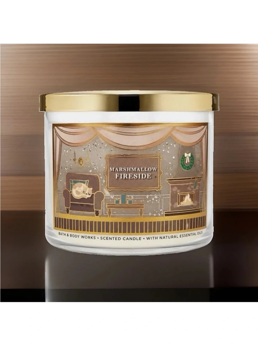 Bath & Body Works 3-Wick Candle- Marshmallow Fireside (14.5 oz)
